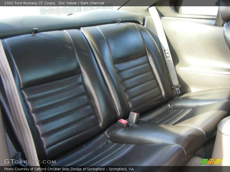 Zinc Yellow / Dark Charcoal 2002 Ford Mustang GT Coupe