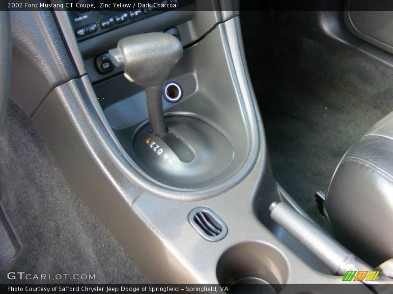 Zinc Yellow / Dark Charcoal 2002 Ford Mustang GT Coupe