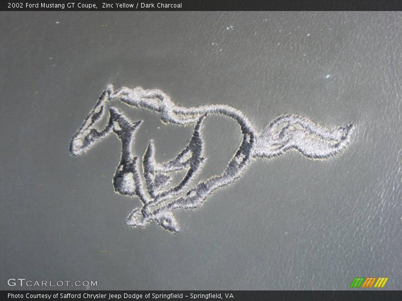 Zinc Yellow / Dark Charcoal 2002 Ford Mustang GT Coupe