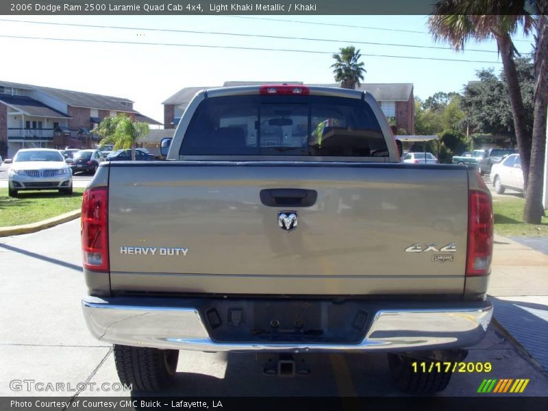 Light Khaki Metallic / Khaki 2006 Dodge Ram 2500 Laramie Quad Cab 4x4