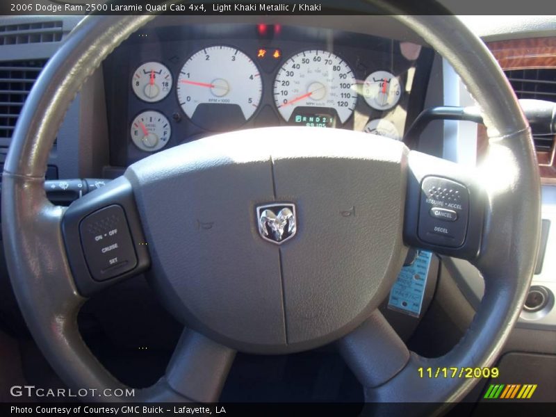 Light Khaki Metallic / Khaki 2006 Dodge Ram 2500 Laramie Quad Cab 4x4