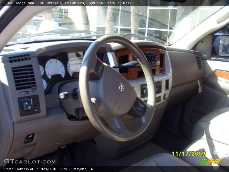 Light Khaki Metallic / Khaki 2006 Dodge Ram 2500 Laramie Quad Cab 4x4