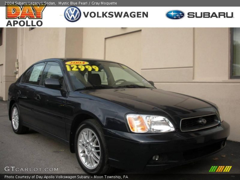 Mystic Blue Pearl / Gray Moquette 2004 Subaru Legacy L Sedan