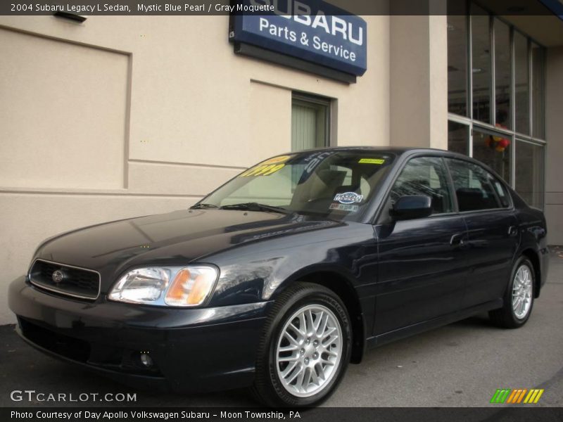 Mystic Blue Pearl / Gray Moquette 2004 Subaru Legacy L Sedan