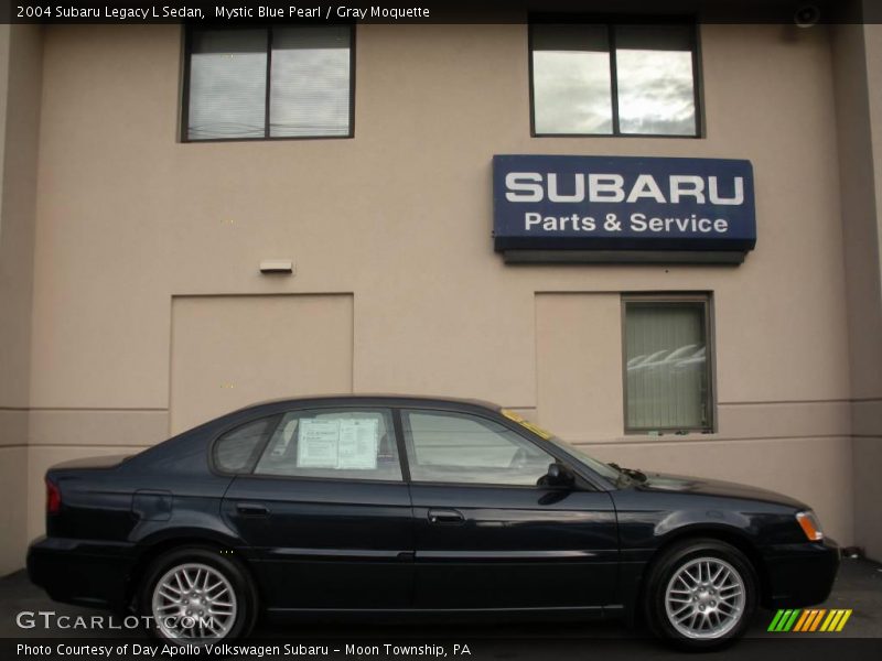 Mystic Blue Pearl / Gray Moquette 2004 Subaru Legacy L Sedan