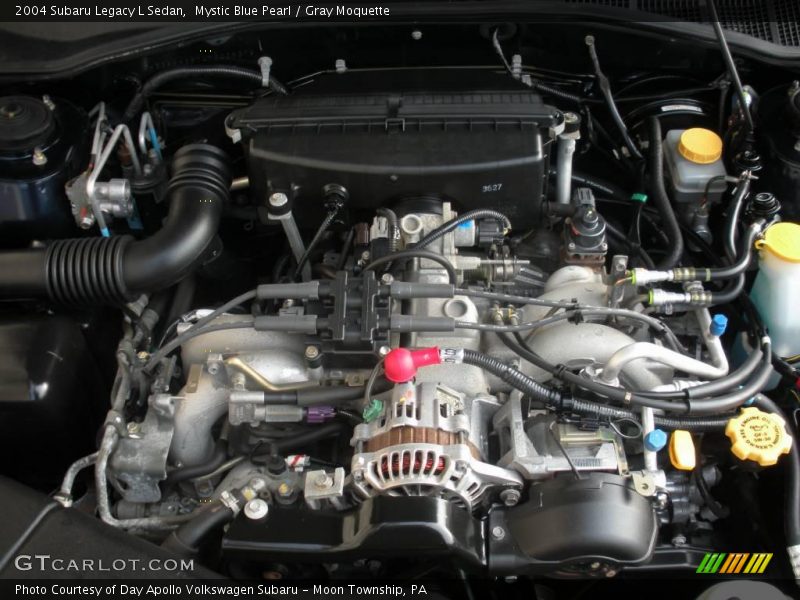 Mystic Blue Pearl / Gray Moquette 2004 Subaru Legacy L Sedan