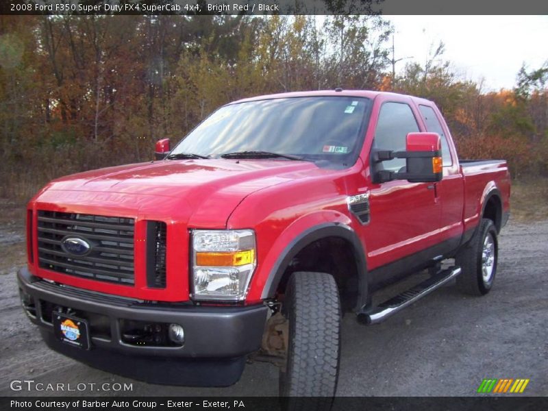 Bright Red / Black 2008 Ford F350 Super Duty FX4 SuperCab 4x4