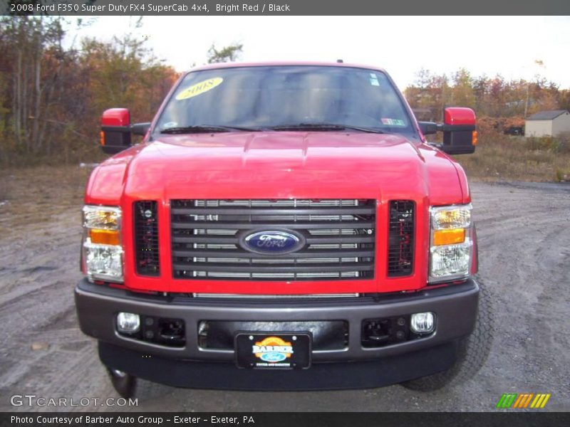 Bright Red / Black 2008 Ford F350 Super Duty FX4 SuperCab 4x4