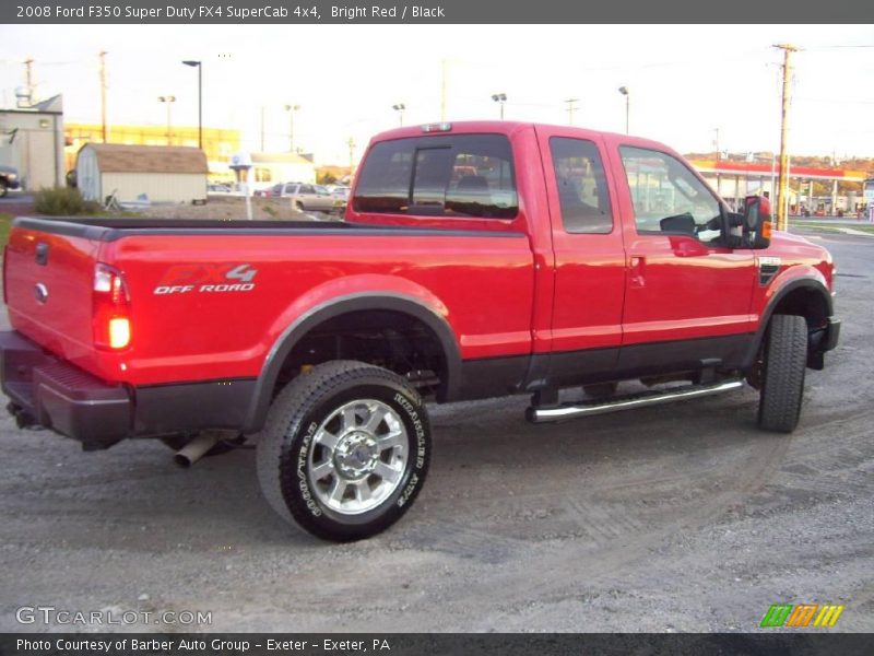 Bright Red / Black 2008 Ford F350 Super Duty FX4 SuperCab 4x4