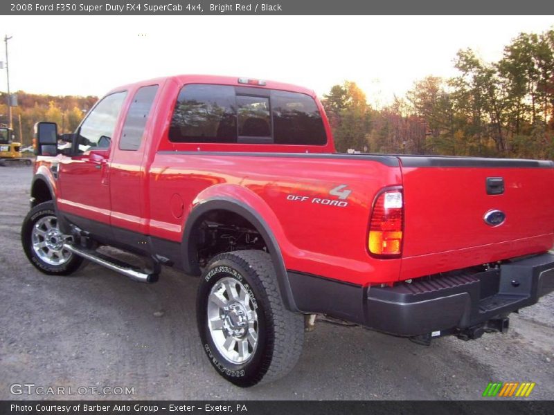 Bright Red / Black 2008 Ford F350 Super Duty FX4 SuperCab 4x4