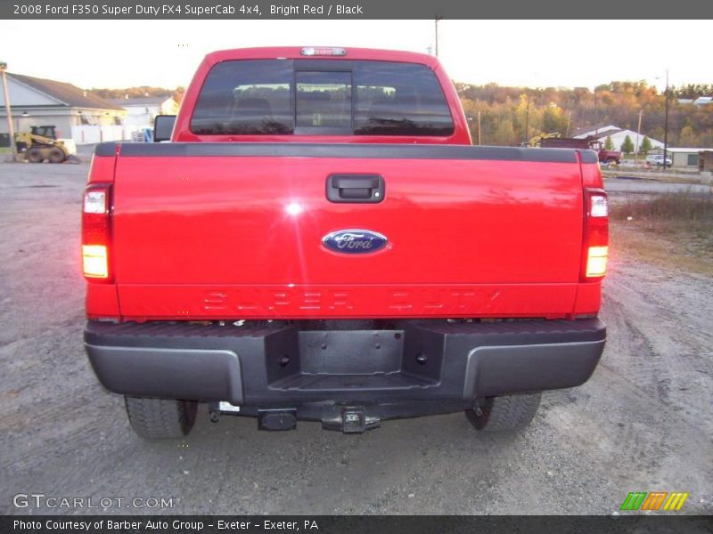 Bright Red / Black 2008 Ford F350 Super Duty FX4 SuperCab 4x4