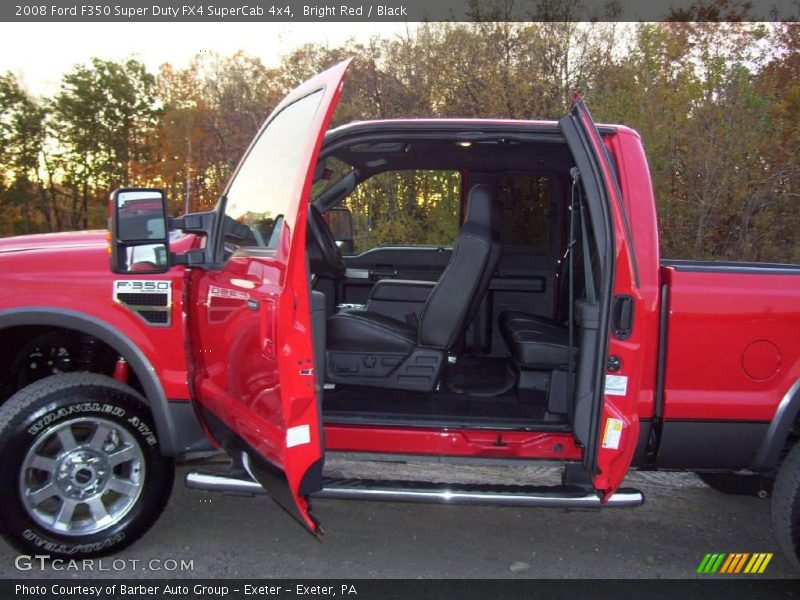 Bright Red / Black 2008 Ford F350 Super Duty FX4 SuperCab 4x4
