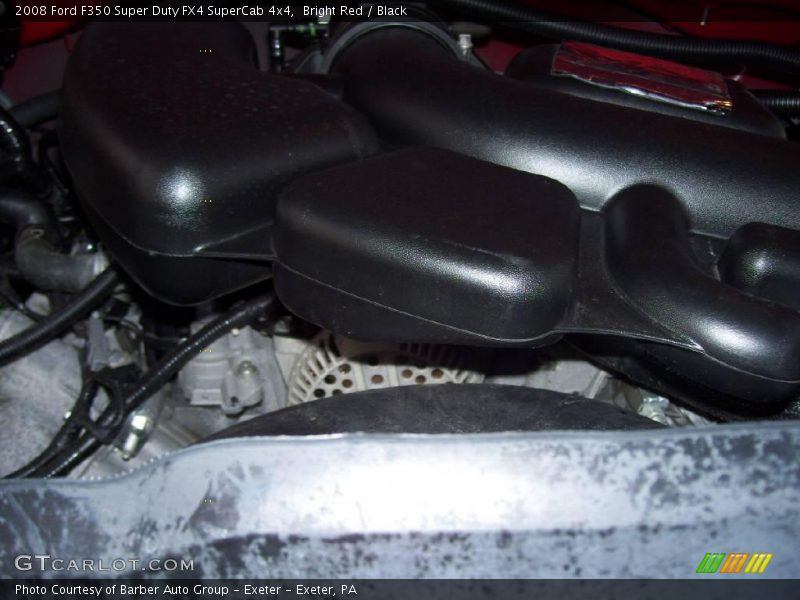 Bright Red / Black 2008 Ford F350 Super Duty FX4 SuperCab 4x4