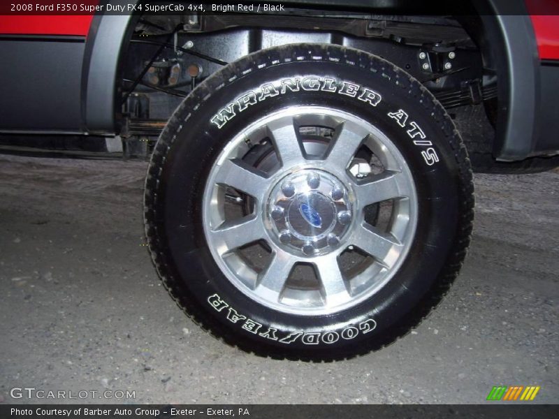 Bright Red / Black 2008 Ford F350 Super Duty FX4 SuperCab 4x4
