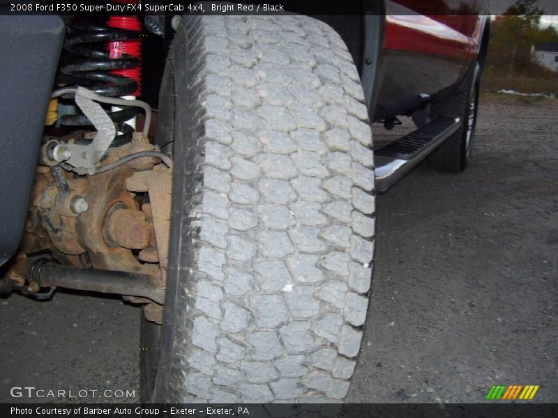Bright Red / Black 2008 Ford F350 Super Duty FX4 SuperCab 4x4