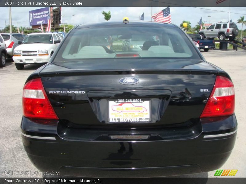 Black / Shale 2007 Ford Five Hundred SEL
