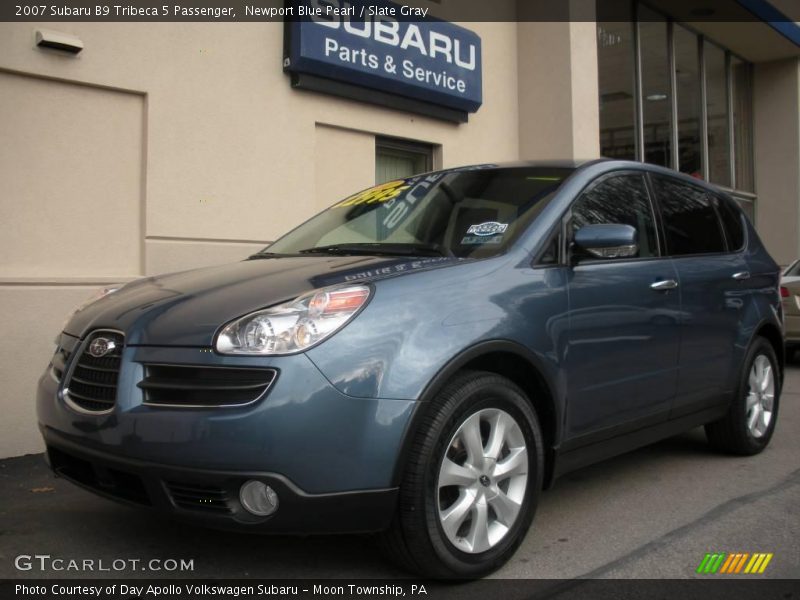Newport Blue Pearl / Slate Gray 2007 Subaru B9 Tribeca 5 Passenger