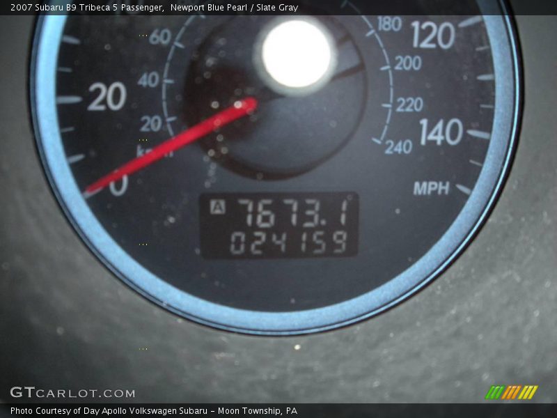 Newport Blue Pearl / Slate Gray 2007 Subaru B9 Tribeca 5 Passenger