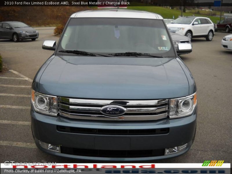 Steel Blue Metallic / Charcoal Black 2010 Ford Flex Limited EcoBoost AWD