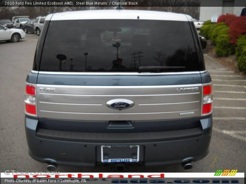 Steel Blue Metallic / Charcoal Black 2010 Ford Flex Limited EcoBoost AWD