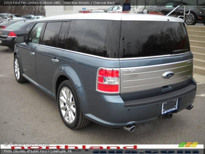 Steel Blue Metallic / Charcoal Black 2010 Ford Flex Limited EcoBoost AWD