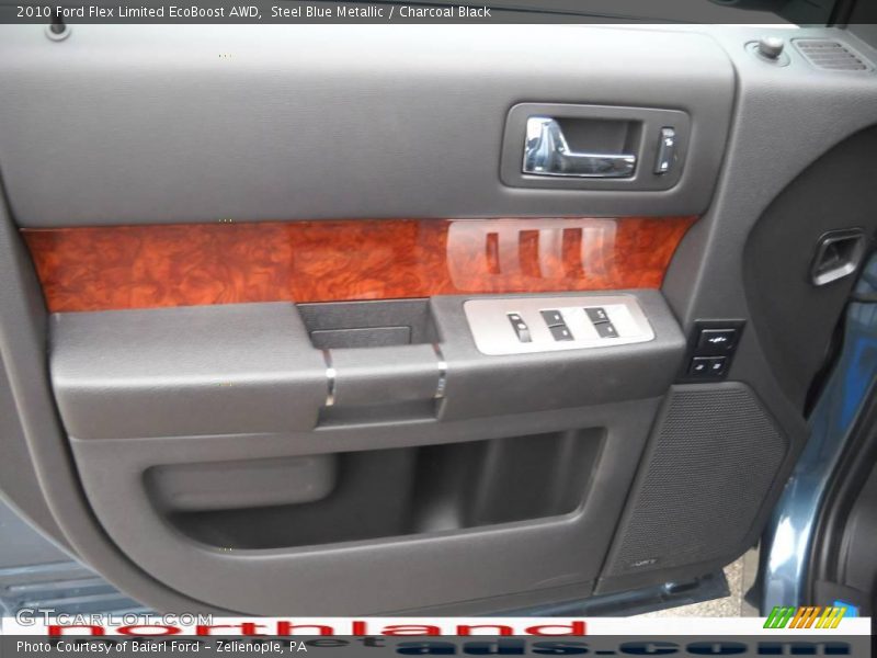 Steel Blue Metallic / Charcoal Black 2010 Ford Flex Limited EcoBoost AWD