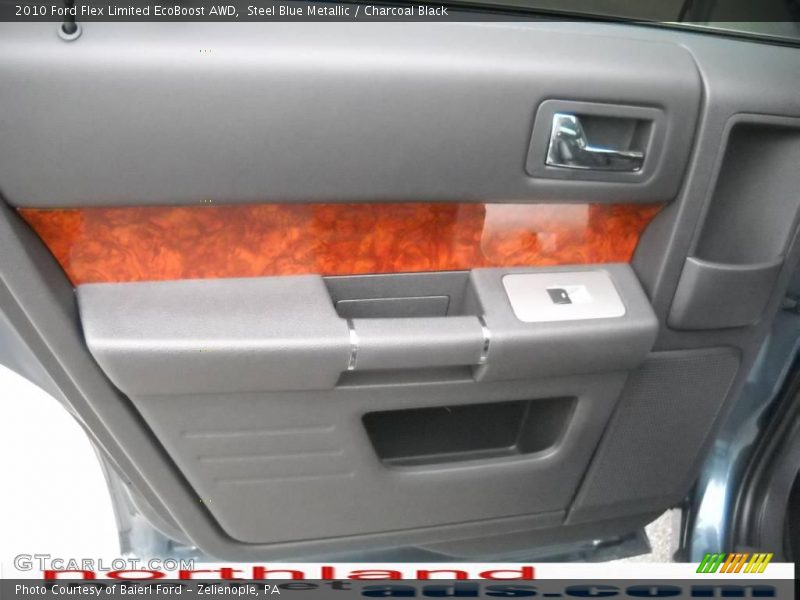 Steel Blue Metallic / Charcoal Black 2010 Ford Flex Limited EcoBoost AWD