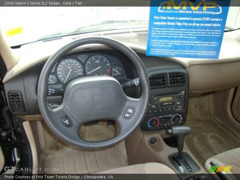 Gold / Tan 2000 Saturn S Series SL2 Sedan