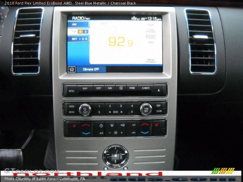 Steel Blue Metallic / Charcoal Black 2010 Ford Flex Limited EcoBoost AWD