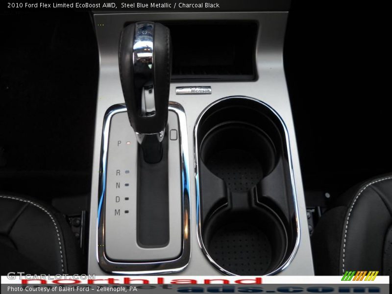Steel Blue Metallic / Charcoal Black 2010 Ford Flex Limited EcoBoost AWD