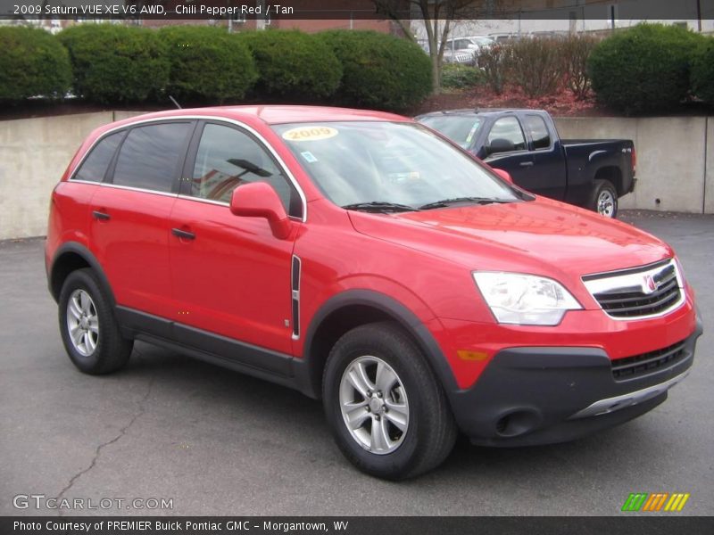 Chili Pepper Red / Tan 2009 Saturn VUE XE V6 AWD