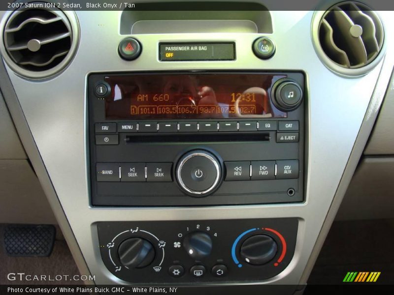 Black Onyx / Tan 2007 Saturn ION 2 Sedan