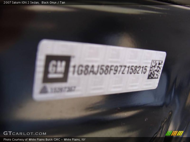 Black Onyx / Tan 2007 Saturn ION 2 Sedan