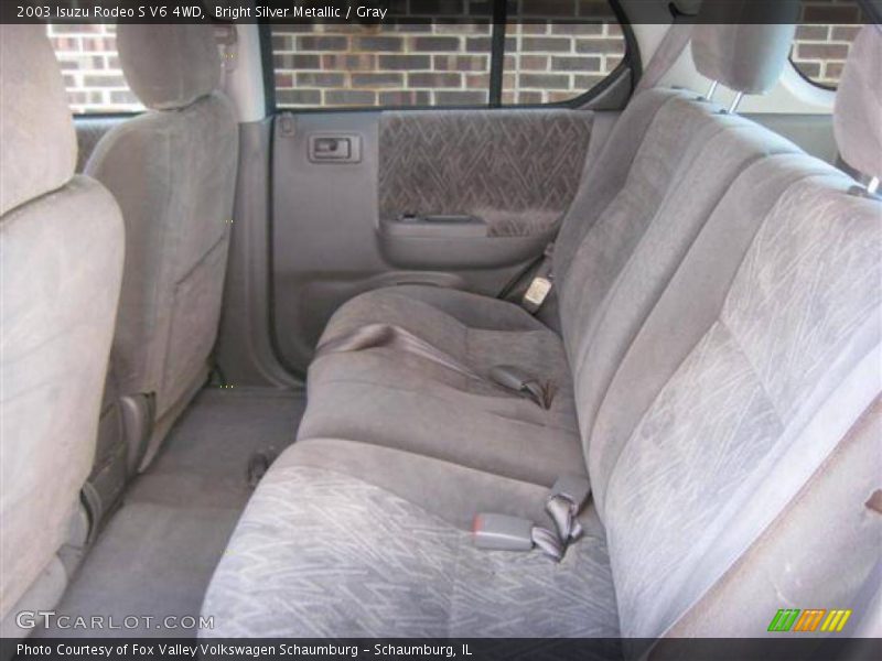 Bright Silver Metallic / Gray 2003 Isuzu Rodeo S V6 4WD