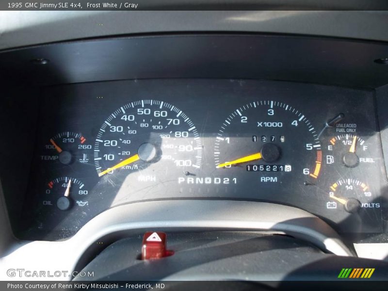 Frost White / Gray 1995 GMC Jimmy SLE 4x4