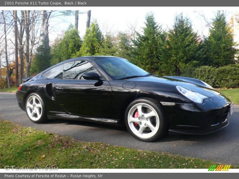 Black / Black 2001 Porsche 911 Turbo Coupe