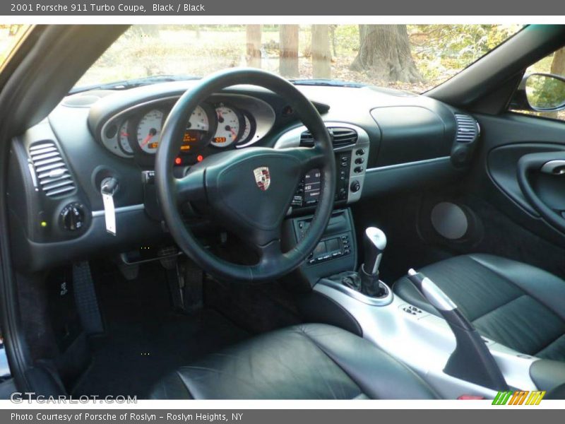 Black / Black 2001 Porsche 911 Turbo Coupe