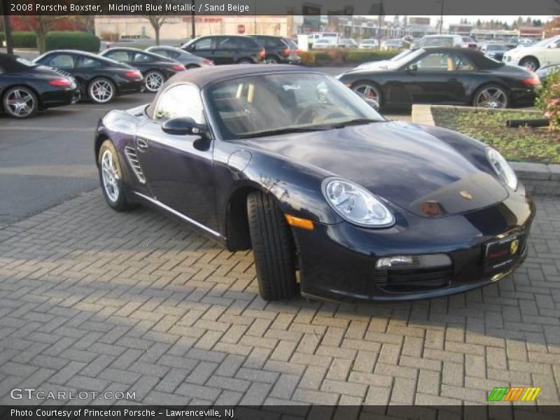 Midnight Blue Metallic / Sand Beige 2008 Porsche Boxster