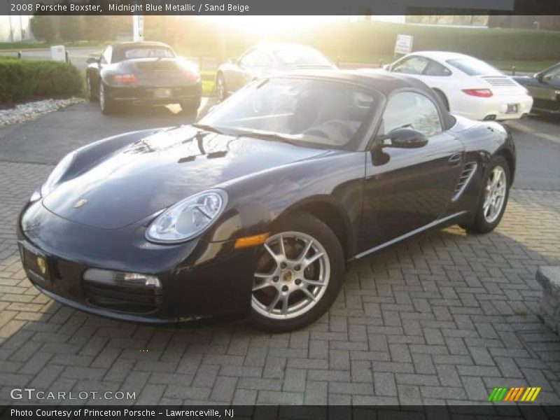 Midnight Blue Metallic / Sand Beige 2008 Porsche Boxster