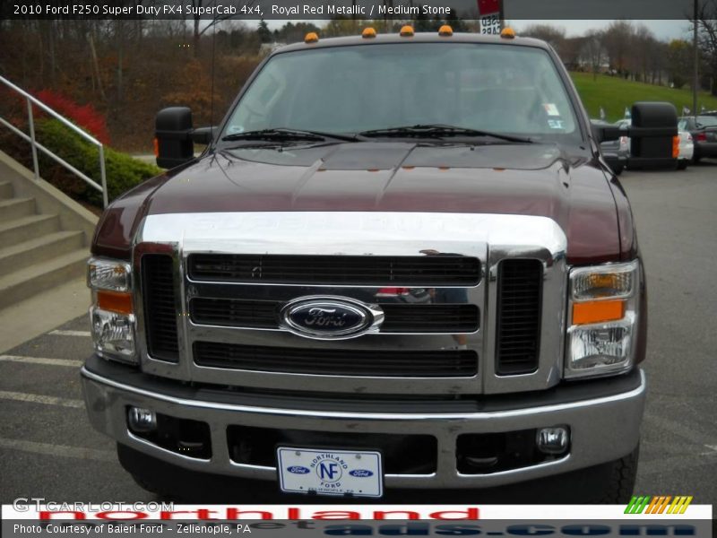 Royal Red Metallic / Medium Stone 2010 Ford F250 Super Duty FX4 SuperCab 4x4
