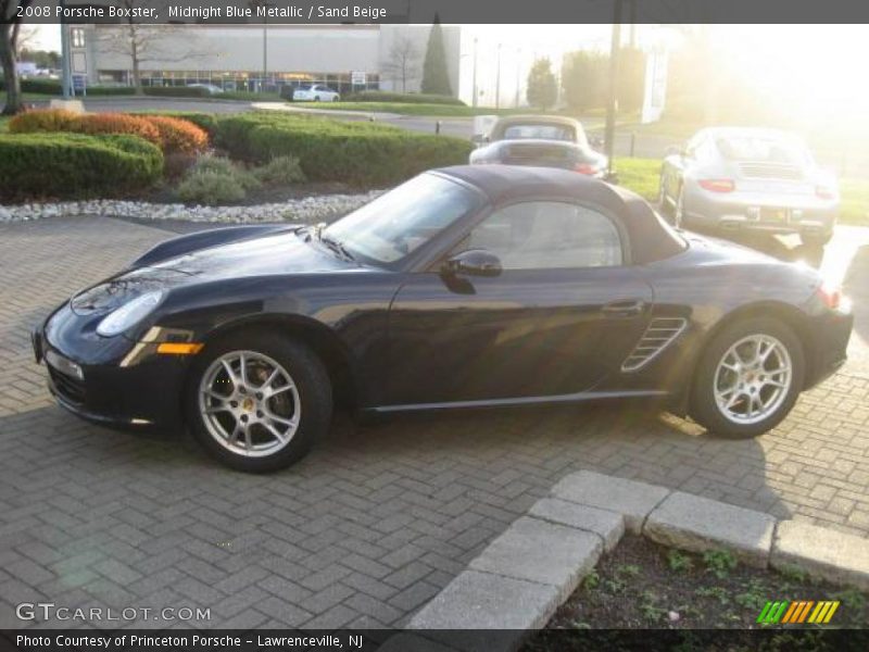 Midnight Blue Metallic / Sand Beige 2008 Porsche Boxster