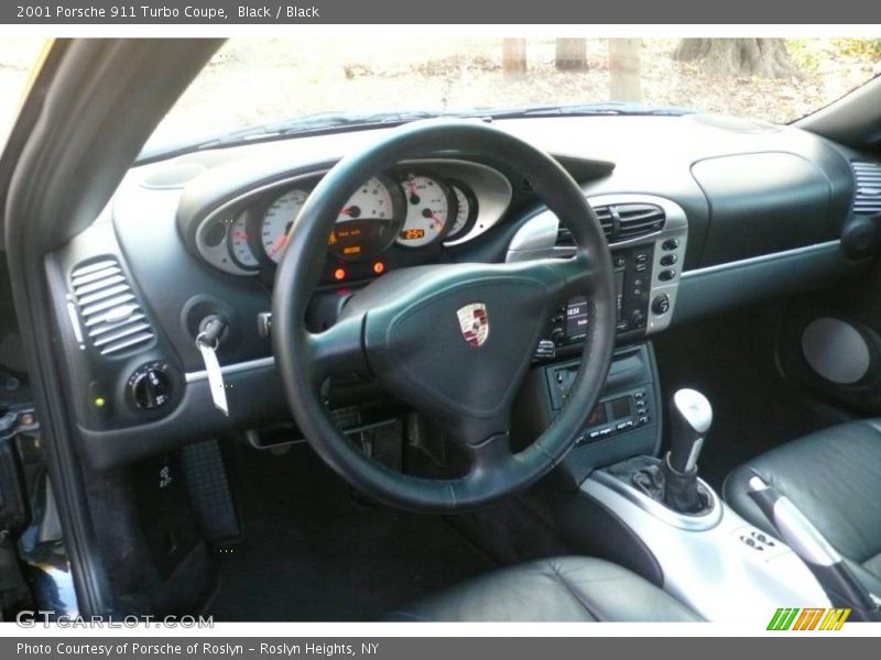 Black / Black 2001 Porsche 911 Turbo Coupe