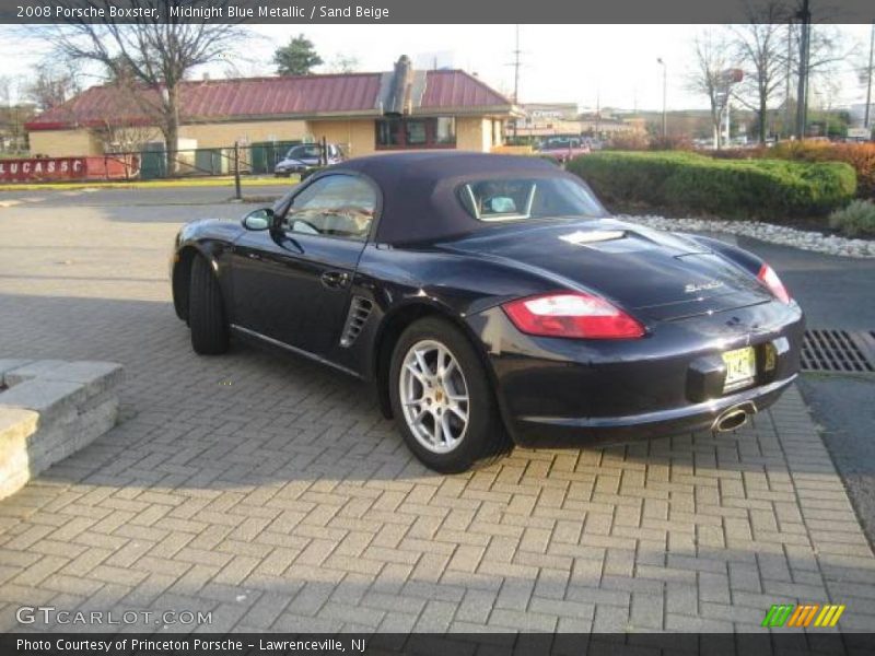 Midnight Blue Metallic / Sand Beige 2008 Porsche Boxster