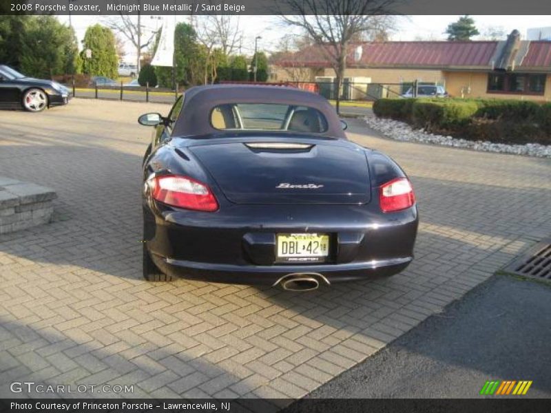 Midnight Blue Metallic / Sand Beige 2008 Porsche Boxster