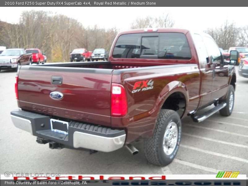 Royal Red Metallic / Medium Stone 2010 Ford F250 Super Duty FX4 SuperCab 4x4