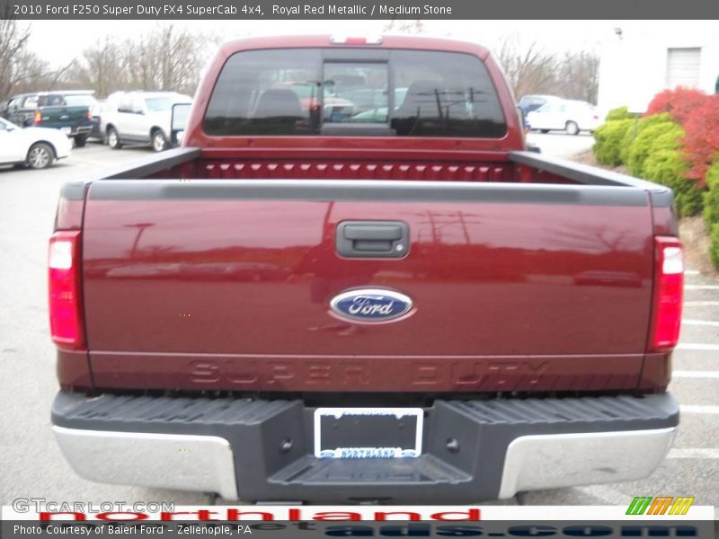 Royal Red Metallic / Medium Stone 2010 Ford F250 Super Duty FX4 SuperCab 4x4