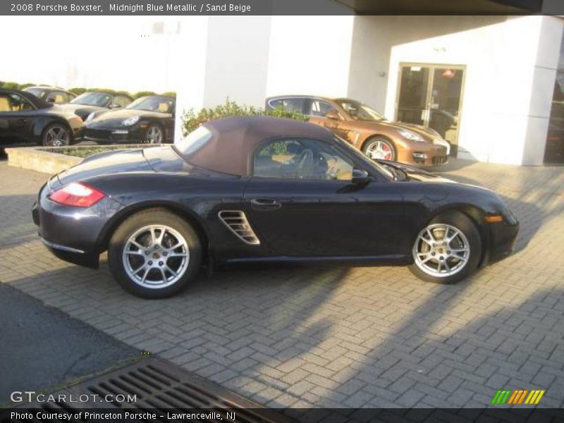 Midnight Blue Metallic / Sand Beige 2008 Porsche Boxster