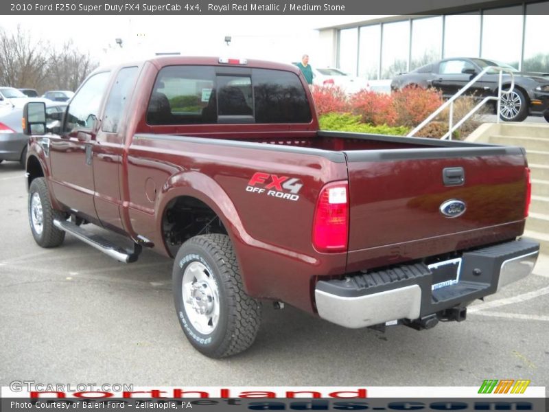 Royal Red Metallic / Medium Stone 2010 Ford F250 Super Duty FX4 SuperCab 4x4