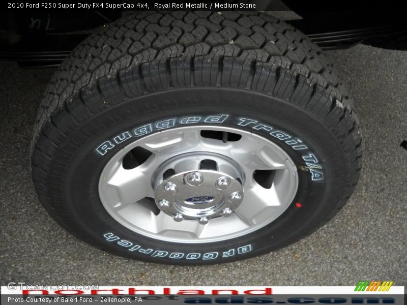 Royal Red Metallic / Medium Stone 2010 Ford F250 Super Duty FX4 SuperCab 4x4