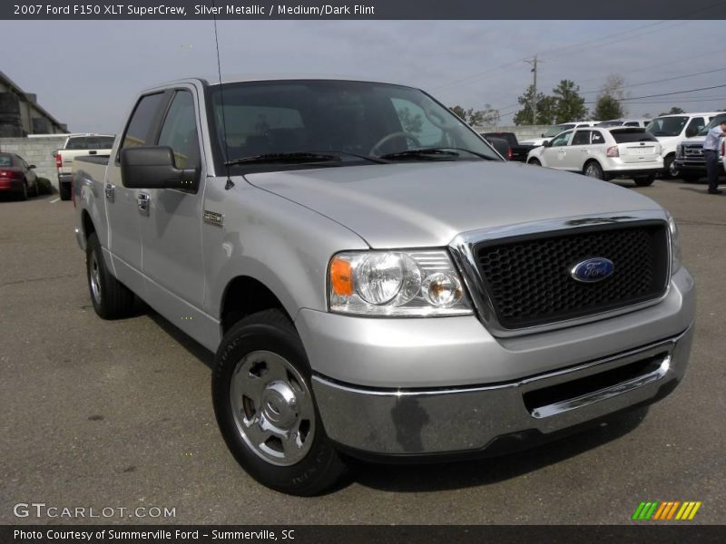 Silver Metallic / Medium/Dark Flint 2007 Ford F150 XLT SuperCrew